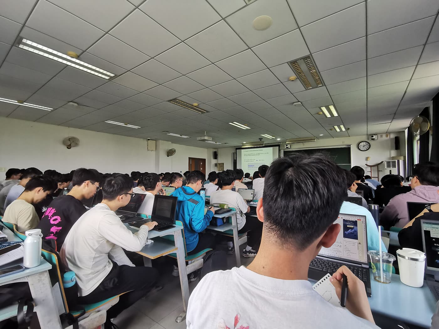 Students in a classroom on the Zijingang Campus, Zhejiang University